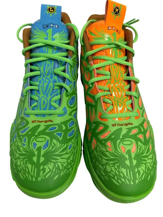 PUMA X Lamelo Ball TMNT Leonard Michelangelo Sneakers Size 11.5 Ninja Turtles main image 5